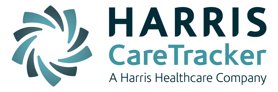Harris CareTracker logo, A Harris Healthcare Company