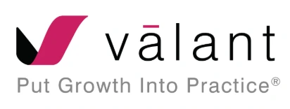 Valant logo with tagline Put Growth Into Practice