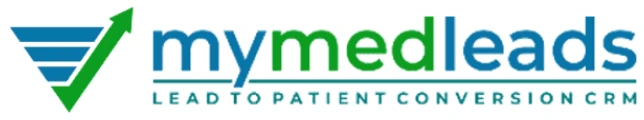 MyMedLeads logo with text Lead to Patient Conversion CRM