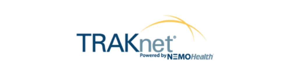TRAKnet logo powered by NEMO Health