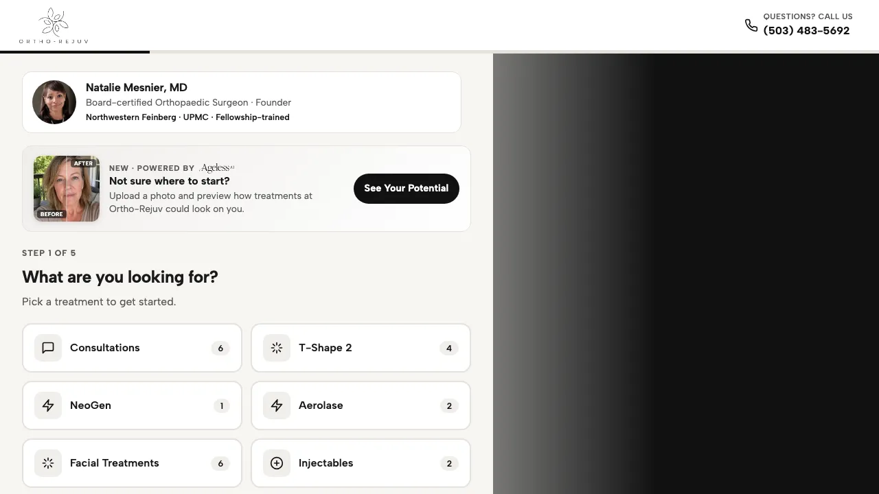 Ortho-Rejuv online booking