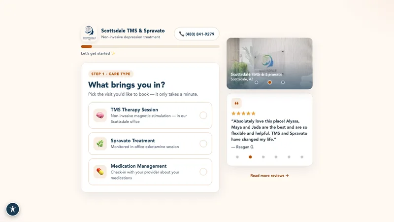 Scottsdale TMS & Spravato online booking